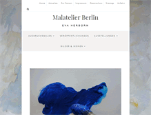 Tablet Screenshot of malatelier-eva-herborn.de